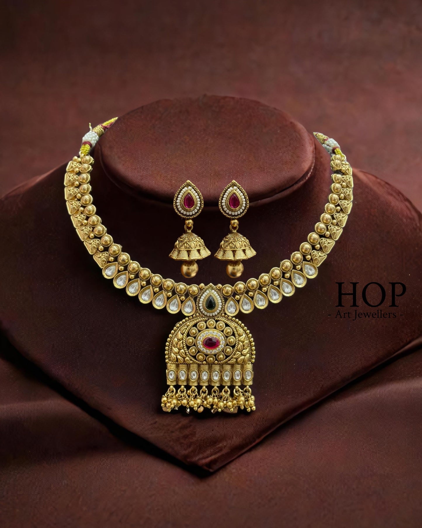 Rajwadi Gold Plated Necklace