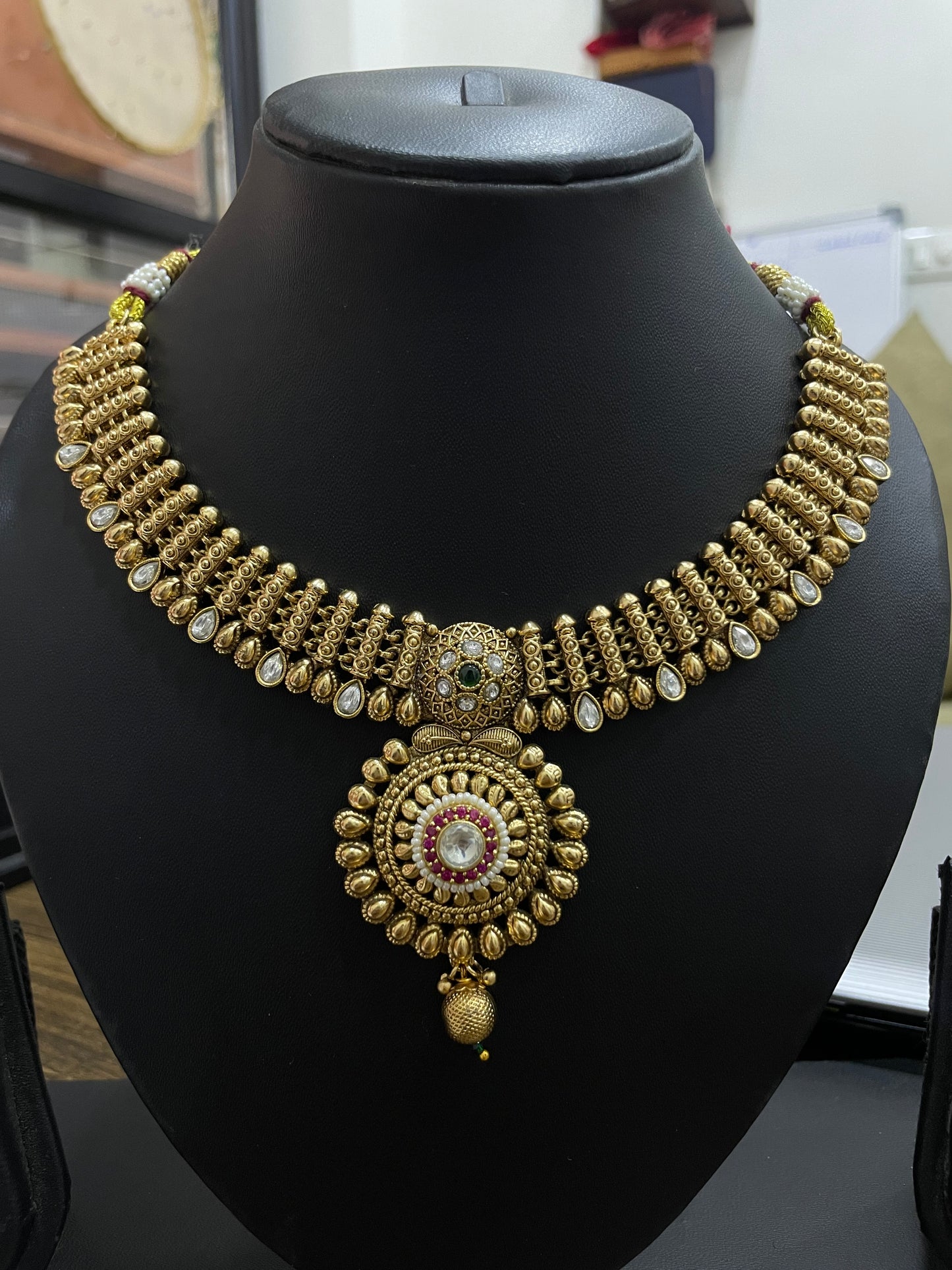 Rajwadi Gold Plated Necklace