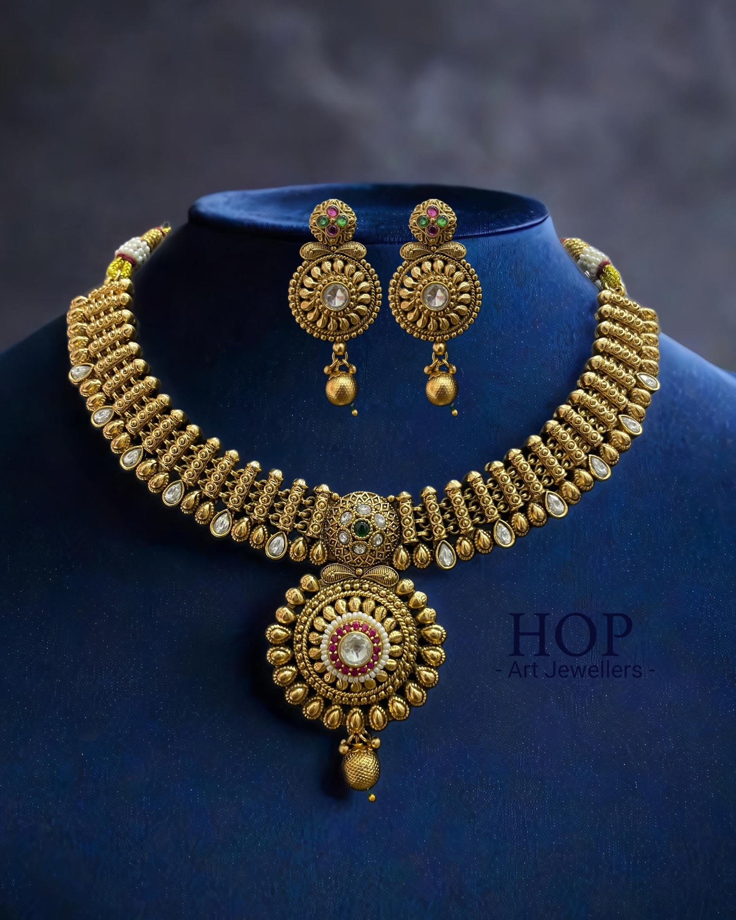 Rajwadi Gold Plated Necklace