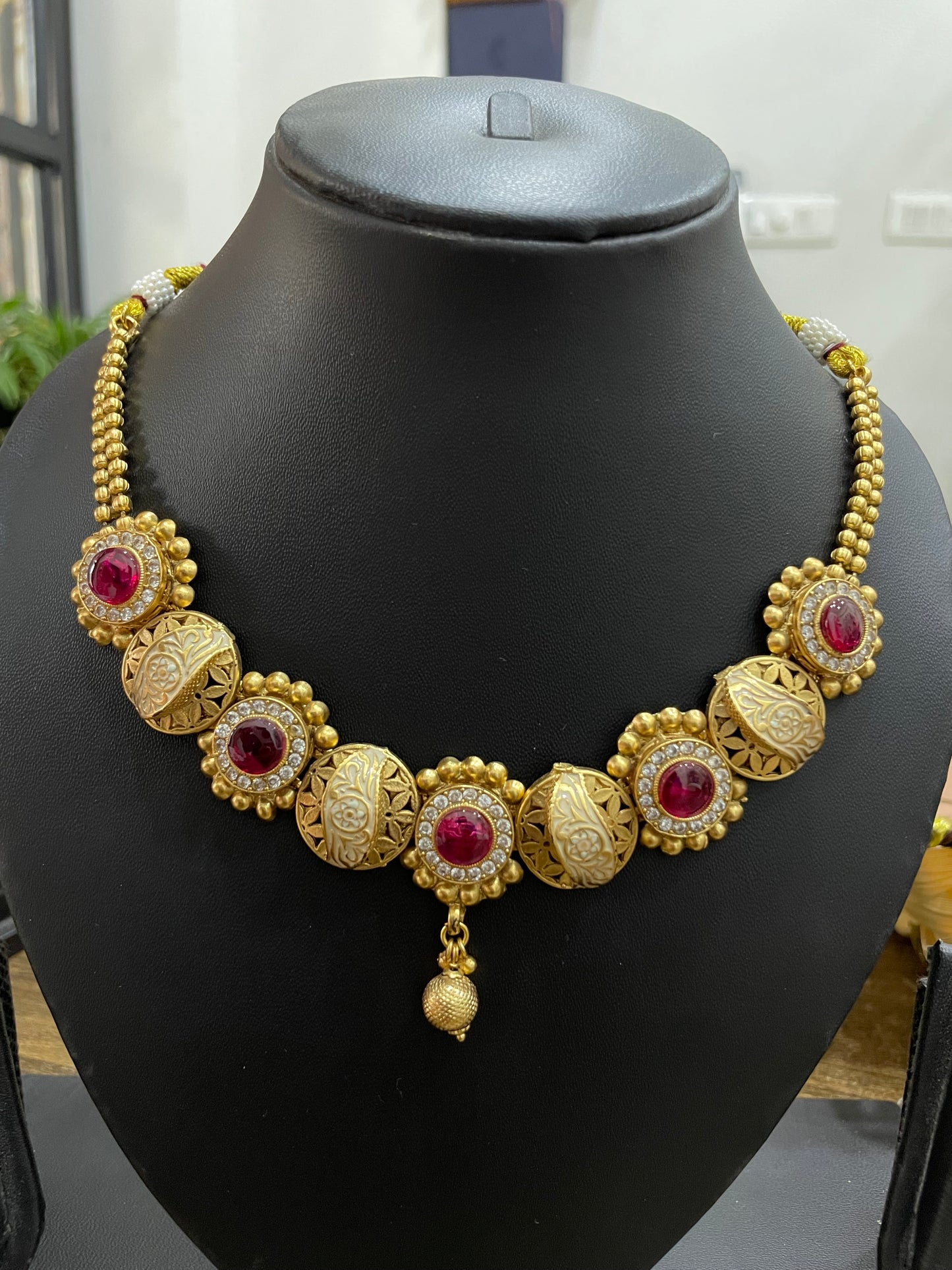 Rajwadi Gold Plated Necklace