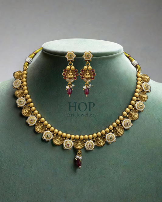 Rajwadi Gold Plated Necklace
