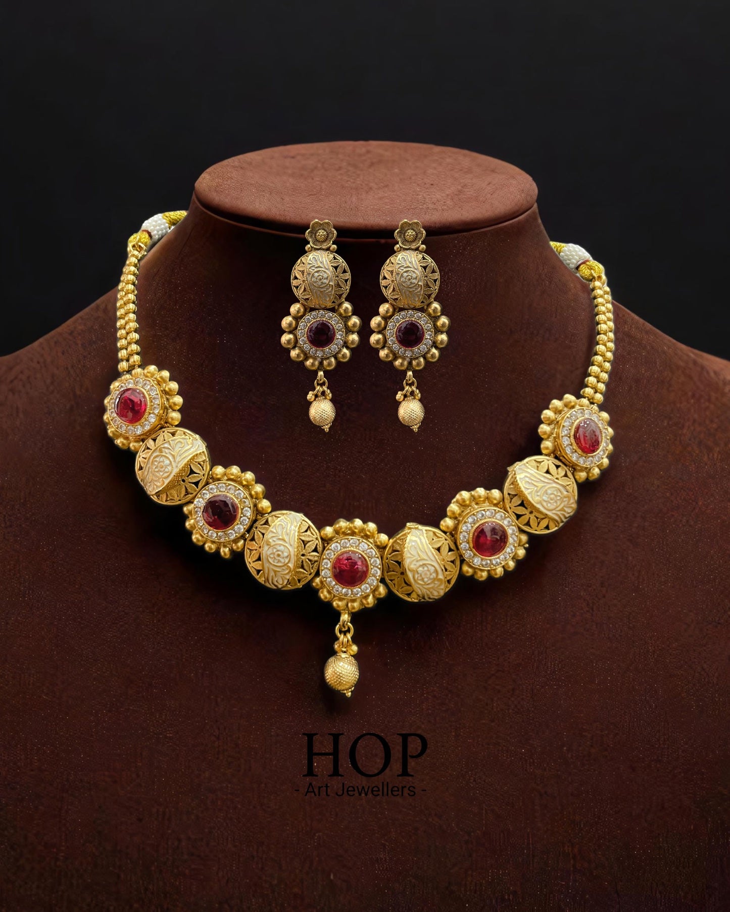 Rajwadi Gold Plated Necklace
