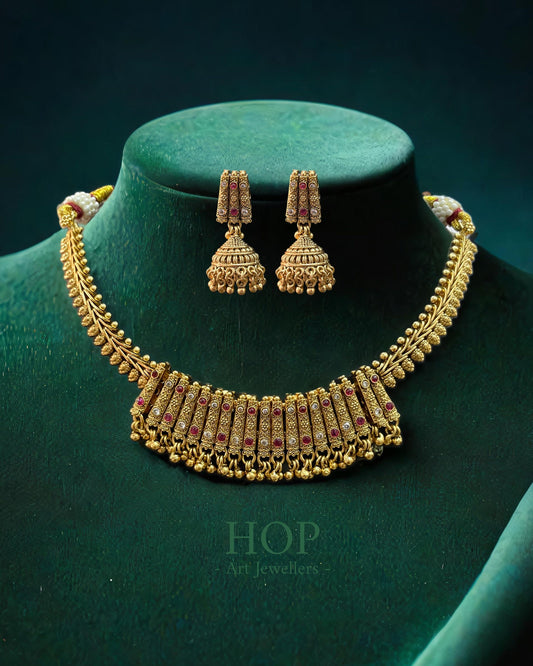Rajwadi Gold Plated Necklace