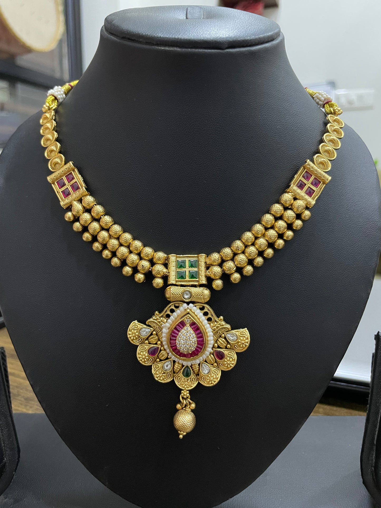 Rajwadi Gold Plated Necklace