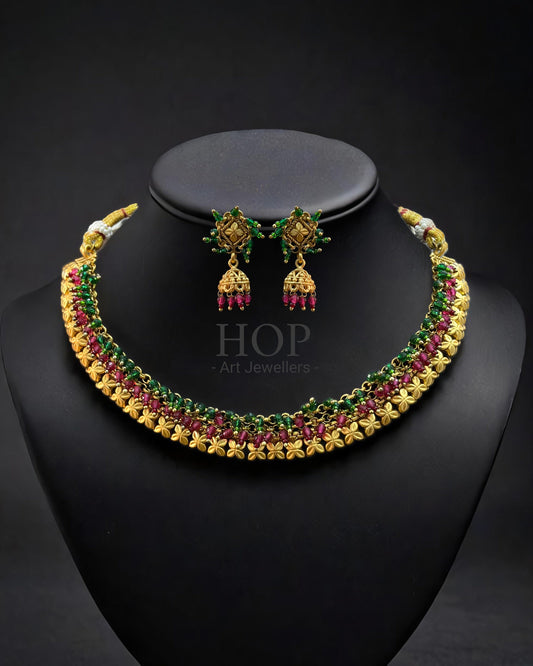 Rajwadi Gold Plated Necklace